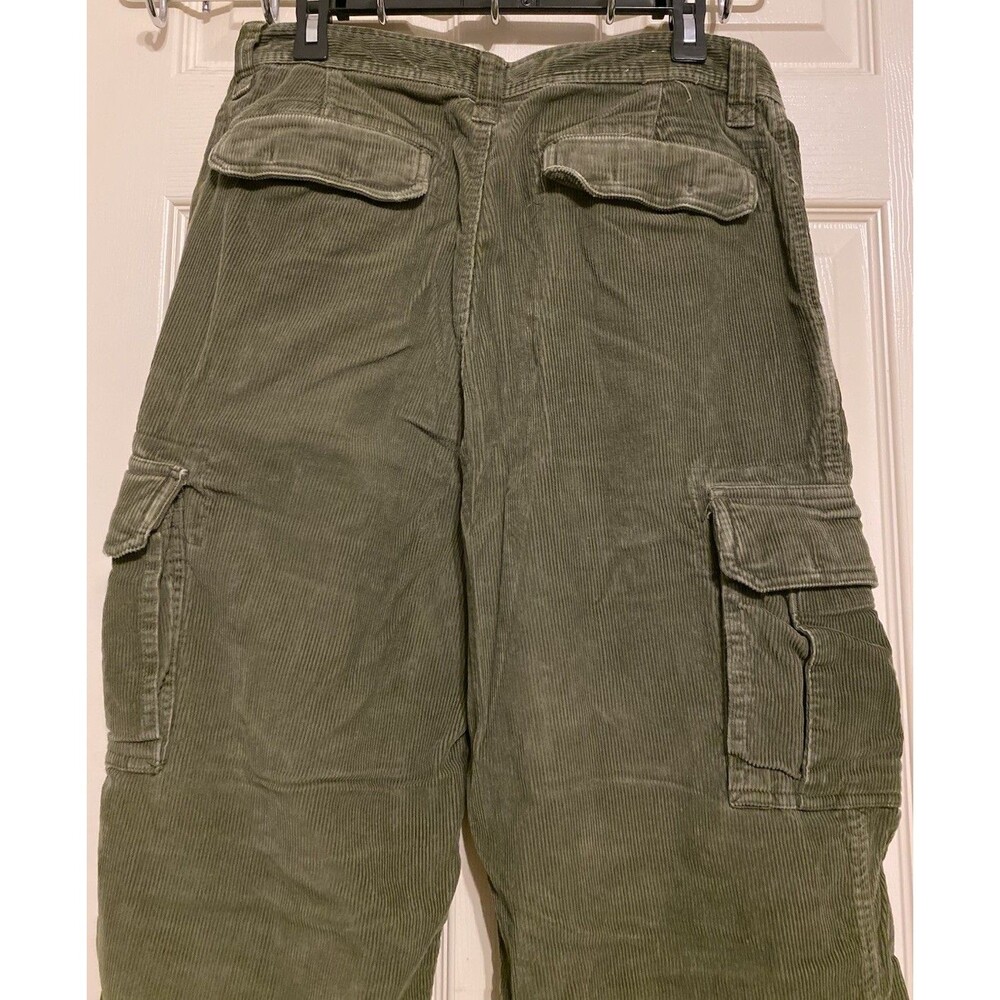 Vintage Old Navy Corduroy Cargo Pants Mens 32x31 Y2K 90s Baggy Skater Grunge - Picture 10 of 13